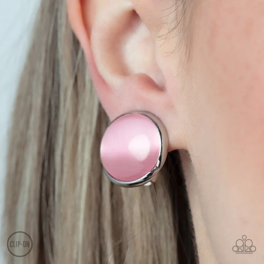 Paparazzi Jewelry Accessories - Cool Pools - Pink Earrings - Vintage